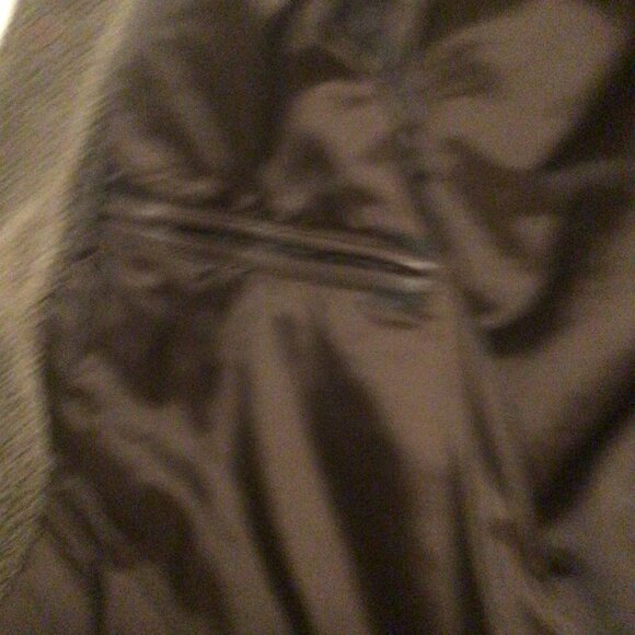 Men's Brown Leather Jacket Sherpa Colour and Trim Cart Coat Length 2XL - Picture 7 of 8